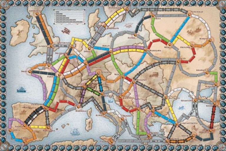 Ticket to ride Europe map