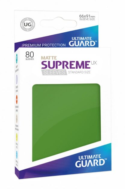 Matte-supreme-sleeves-standard-size-green