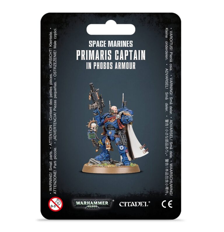 Games Workshop Warhammer 40K Space Marine Primaris Captain in Phobos Armour