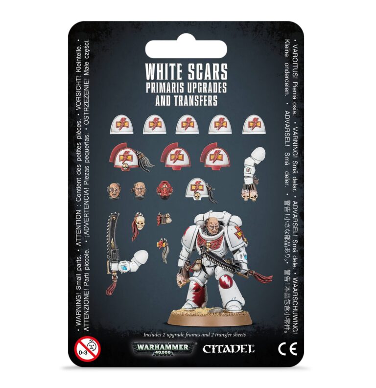 Games Workshop Warhammer 40K Space Marine White Scars Primaris Upgrades/Transfers