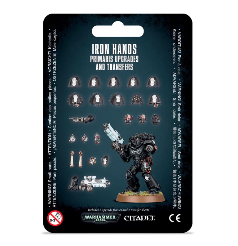 Games Workshop Warhammer 40K Space Marine Iron Hands Primaris Upgrades/Transfers