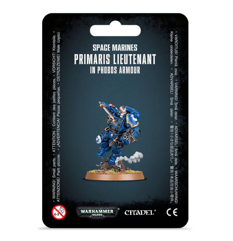 Games Workshop Warhammer 40K Space Marine Primaris Lieutenant in Phobos Armour