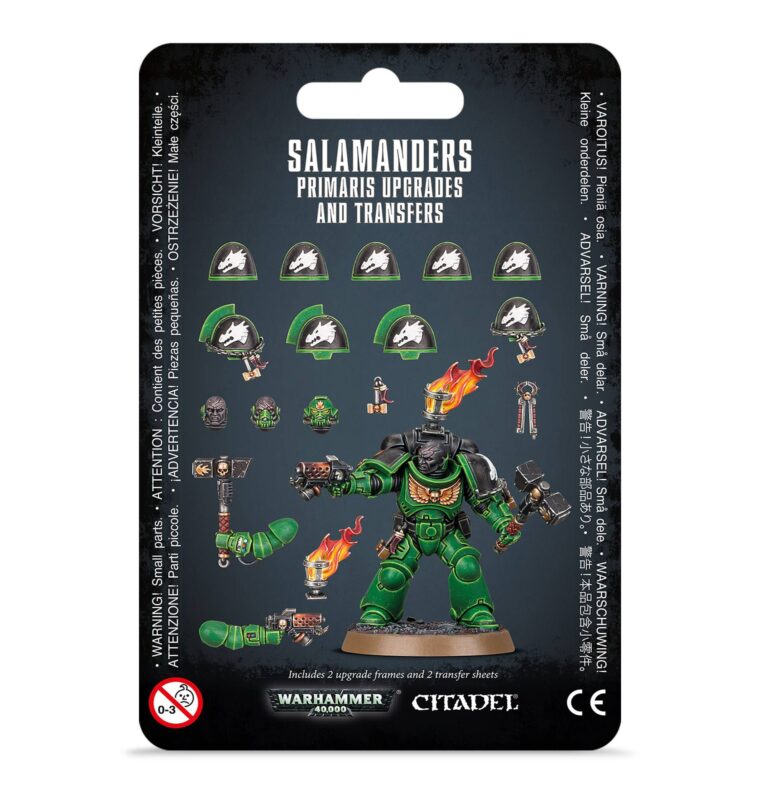 Games Workshop Warhammer 40K Space Marine Salamanders Primaris Upgrades/Transfers