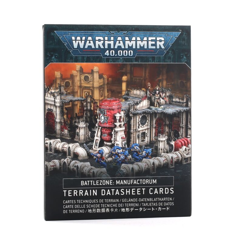 Games Workshop Battlezone Manufactorum Terrain Datasheet Cards