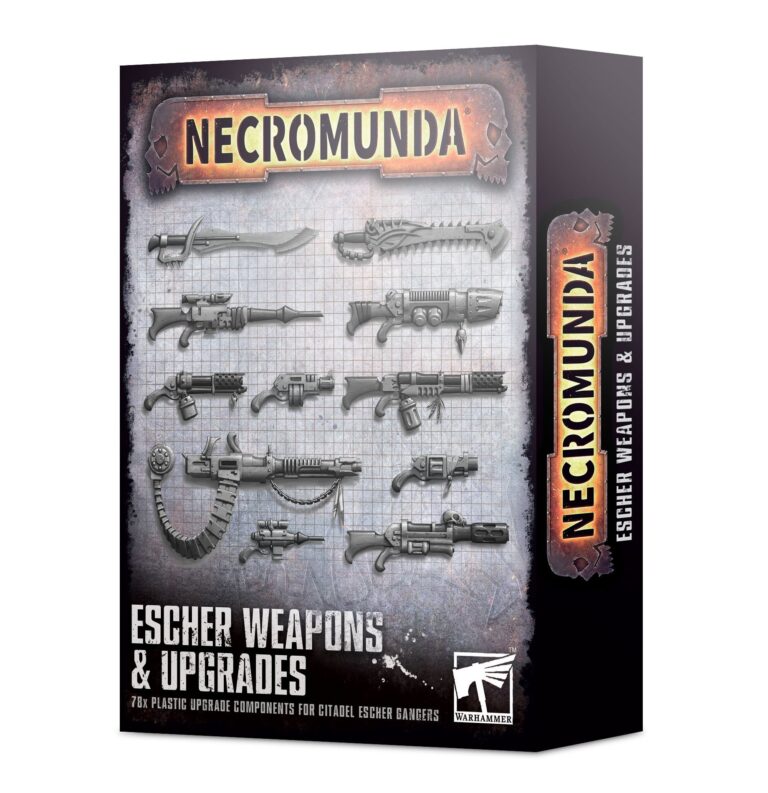 Games Workshop Necromunda Escher Weapons and Upgrades