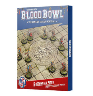 Blood Bowl Bretonnian Brionne Barons Pitch and Dugouts